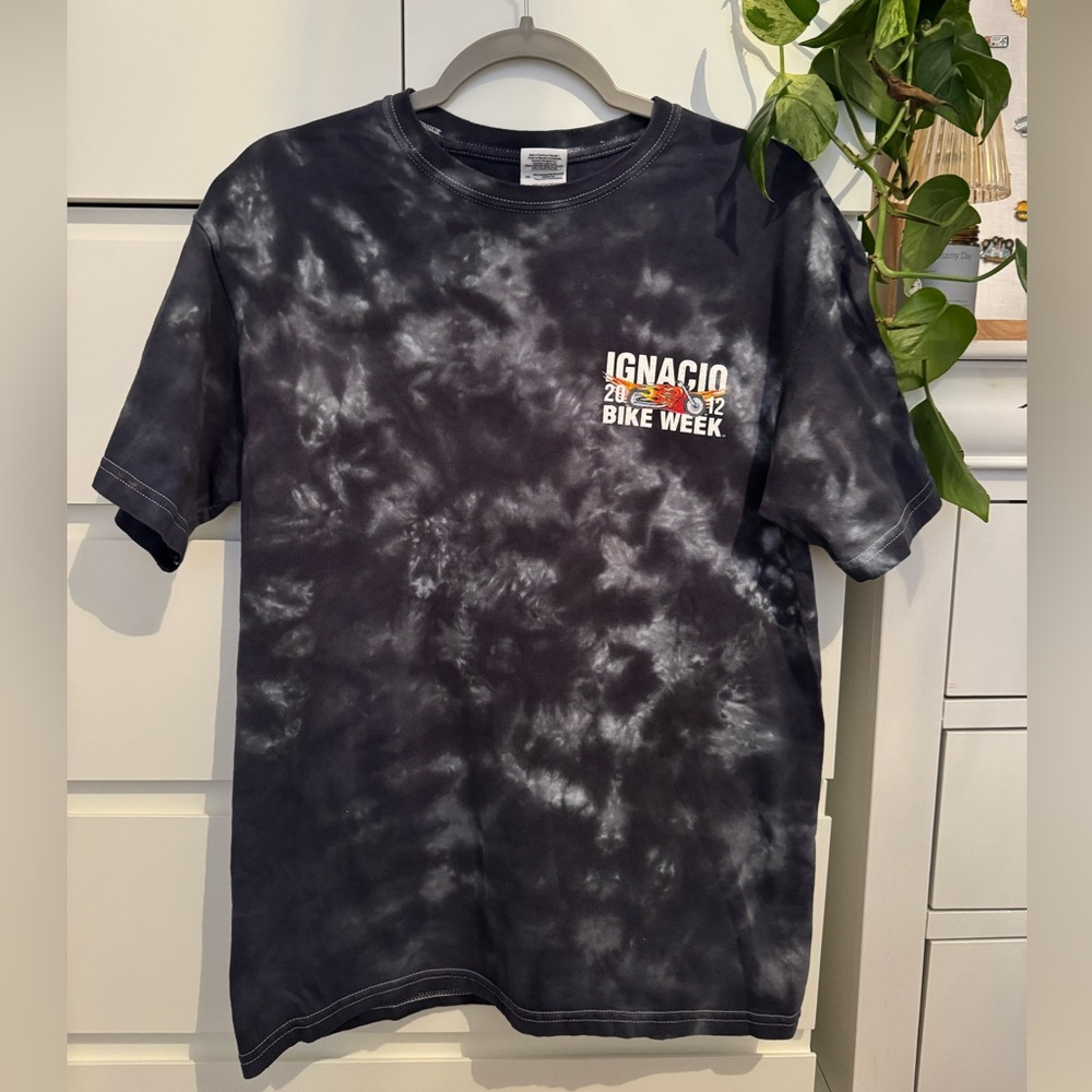 Ignacio bike week graphic t shirt motorcycle sturgis size M tie dye
